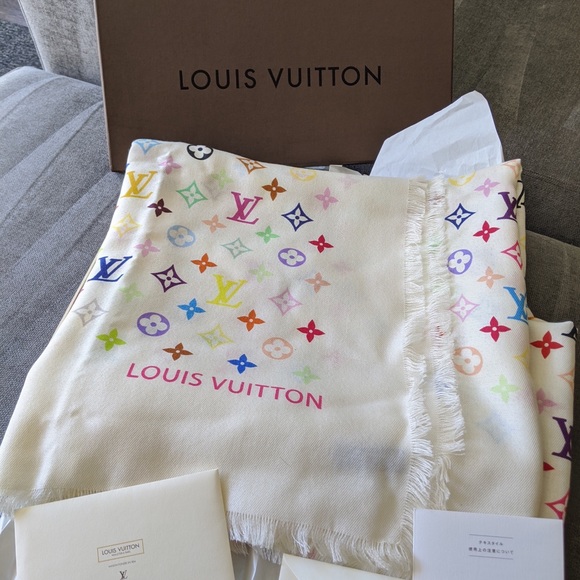Louis Vuitton Multi Color Shawl - NEW - Picture 10 of 13